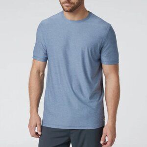 Vuori Strato Tech Tee in Chambray Heather